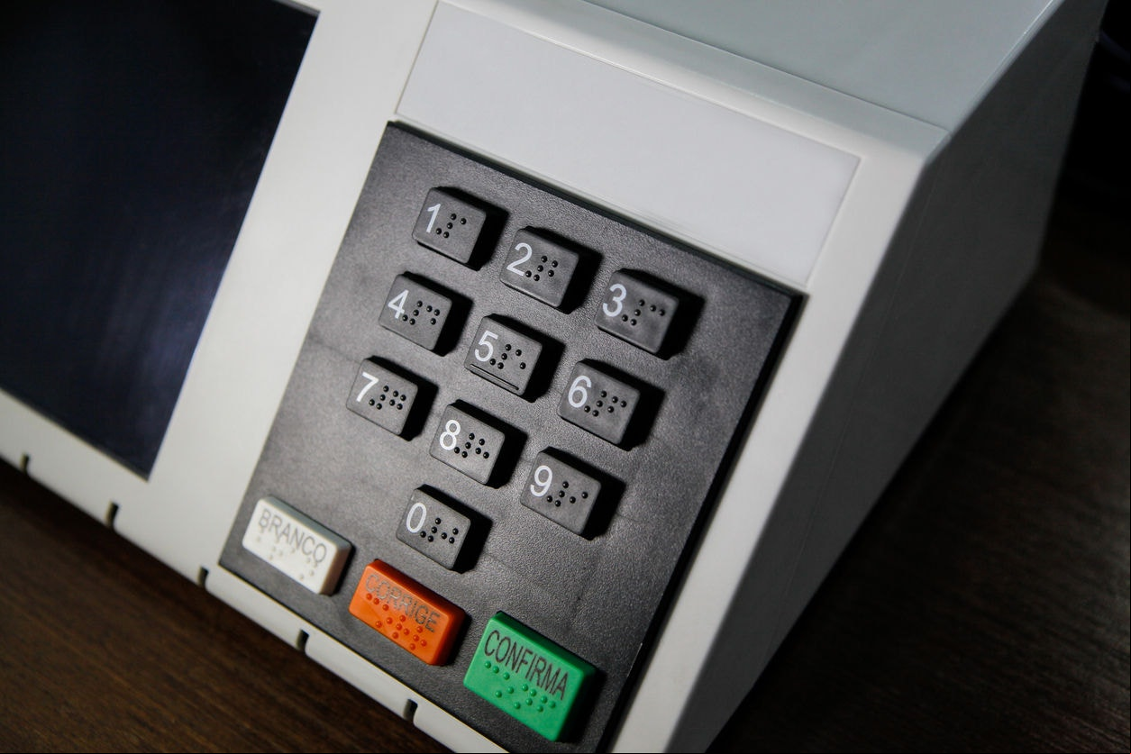 New electronic urn used to vote in elections in Brazil.