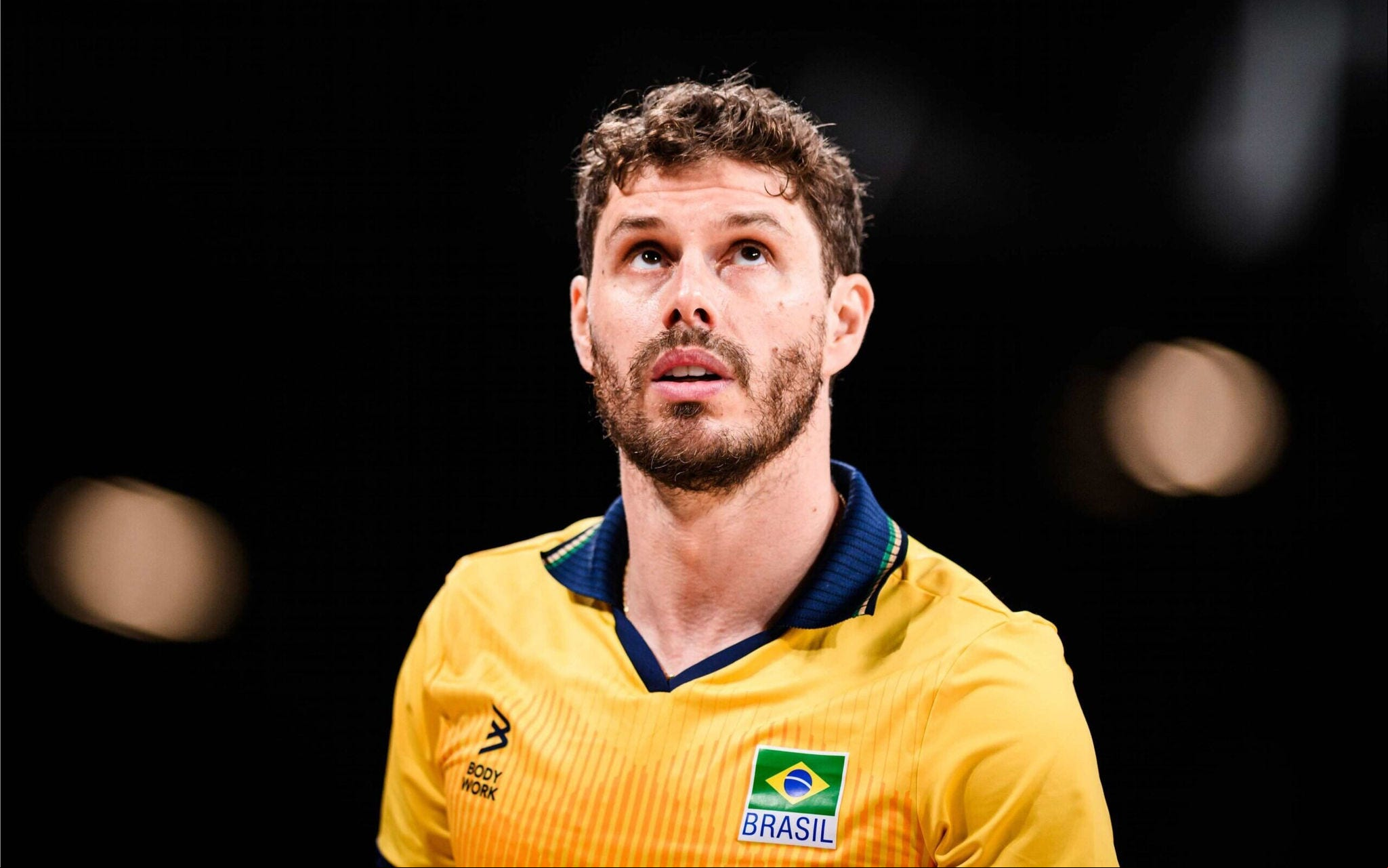 Bruninho em ação pela Seleção Brasileira contra a Polônia (Foto: Divulgação / FIVB)