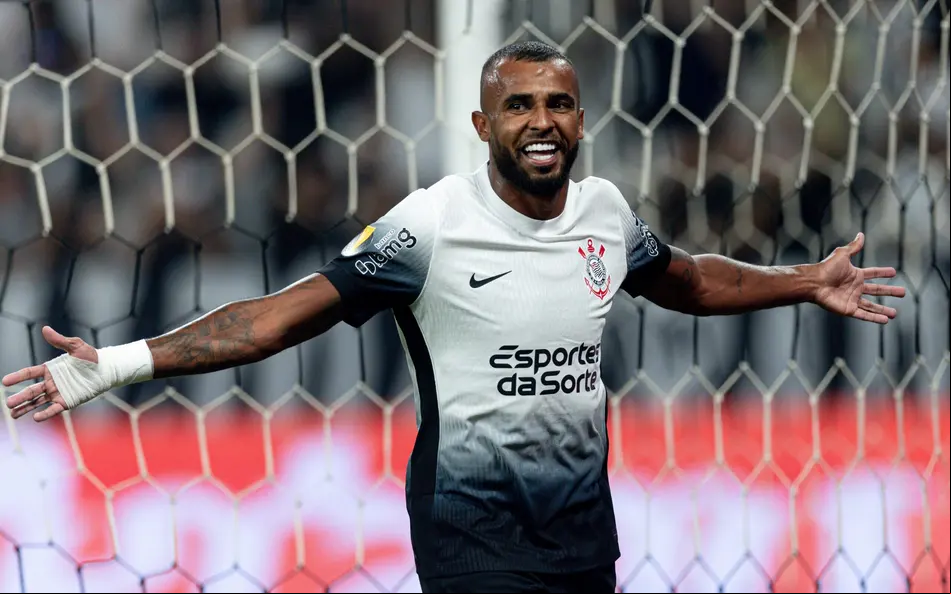 Alex Santana comemora gol pelo Corinthians. (Foto: Rodrigo Coca/Ag. Corinthians)