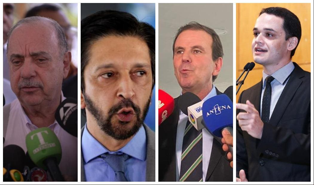 Os prefeitos Fuad Noman, de BH, Ricardo Nunes, de São Paulo, Eduardo Paes, do Rio, e Lorenzo Pazolini, de Vitória, tentarão a reeleição em 2024