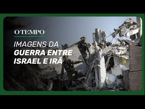 Cenas da guerra em Teerã, capital do Irã, e Tel Aviv e Ramat Gan, em Israel (AFP)